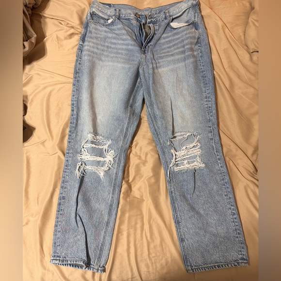 Never Worn American Eagle Distressed Mom Jeans | Size 14 - Picture 1 of 3